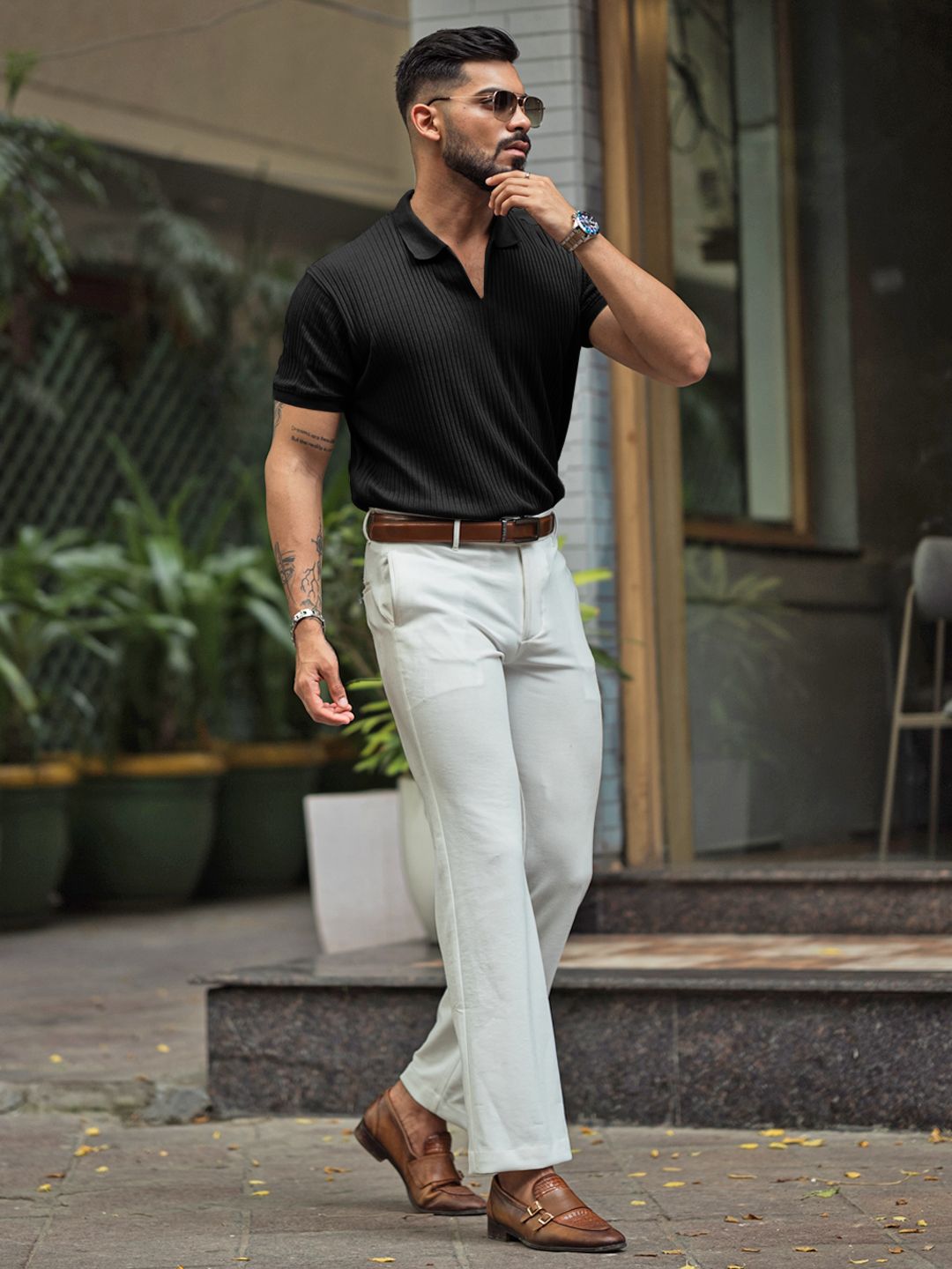 Powerlook Men Polo Collar T-shirt