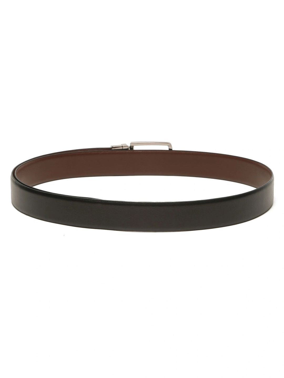 Teakwood Leathers Men Textured Leather Reversible Formal Belt