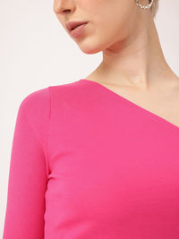 DressBerry Midriff Magic One-Shoulder Crop Top
