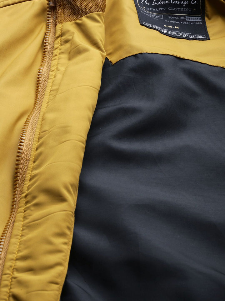 The Indian Garage Co Men Regular Fit Zip-Front Bomber Jacket