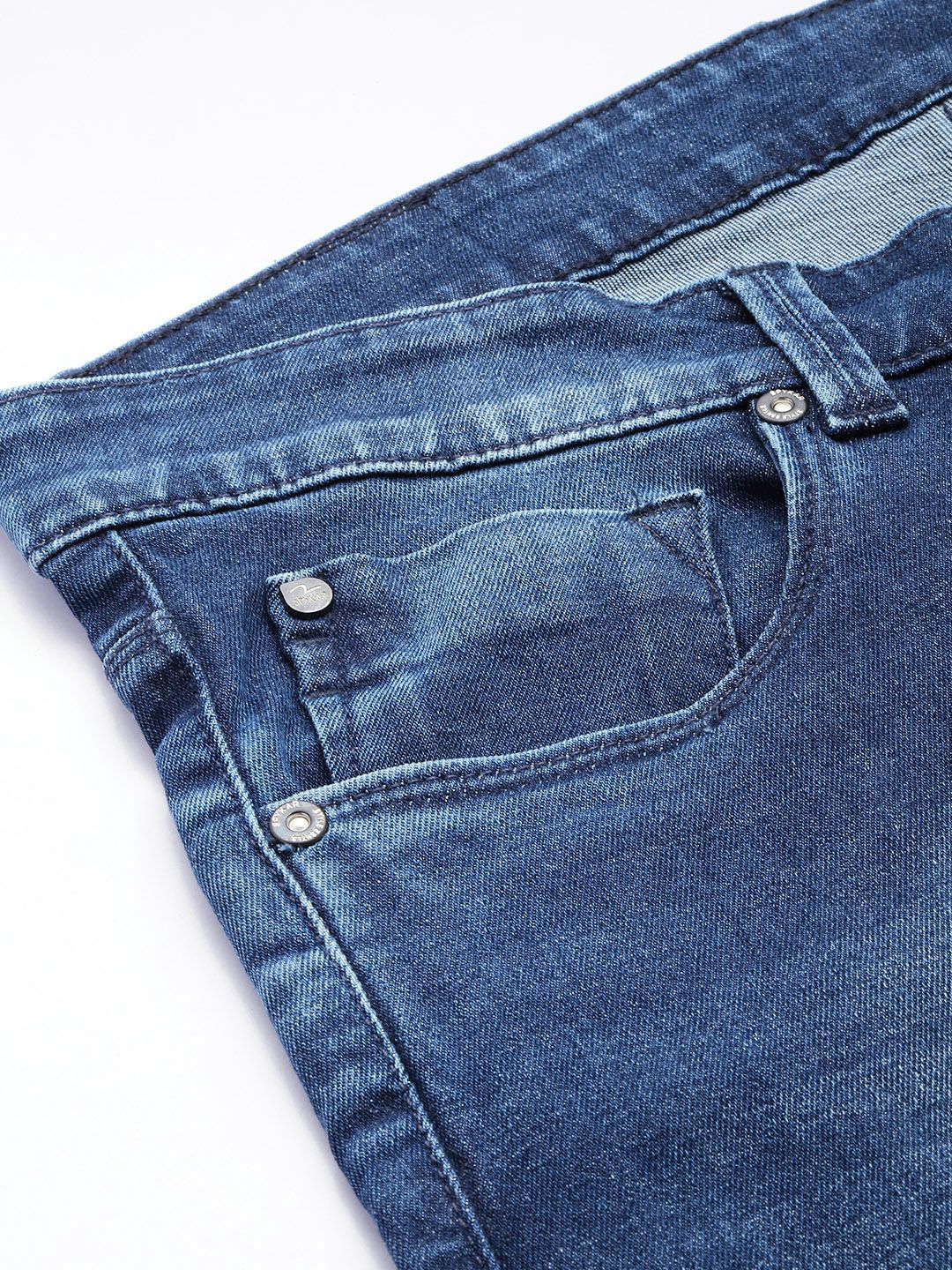SPYKAR Men Skinny Slim Fit Low-Rise Light Fade Stretchable Jeans