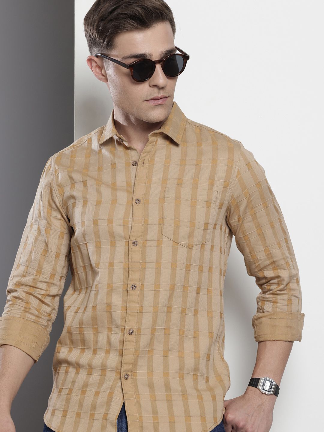 Lelaki Garage Co Indian Slim Fit Casual Casual