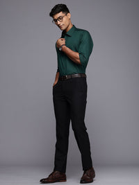 Raymond Gingham Checked Slim Fit Opaque Pure Cotton Formal Shirt