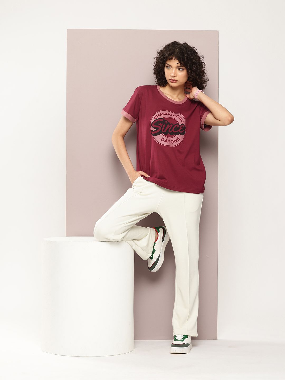 DILLINGER Typography Printed Pure Cotton Boxy T-shirt