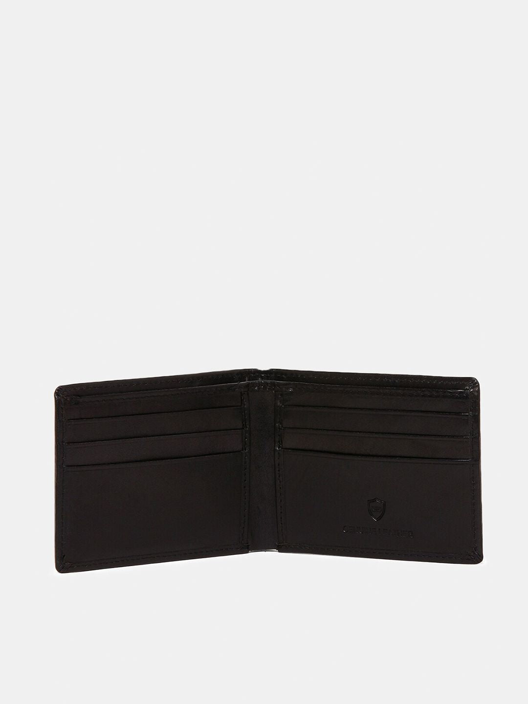 SPYKAR Men Black Leather Two Fold Wallet