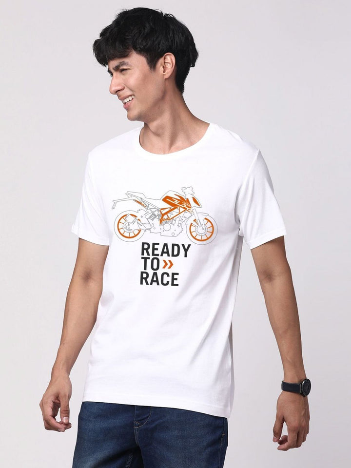 ADRO Men Graphic Printed Round Neck Cotton T-shirt