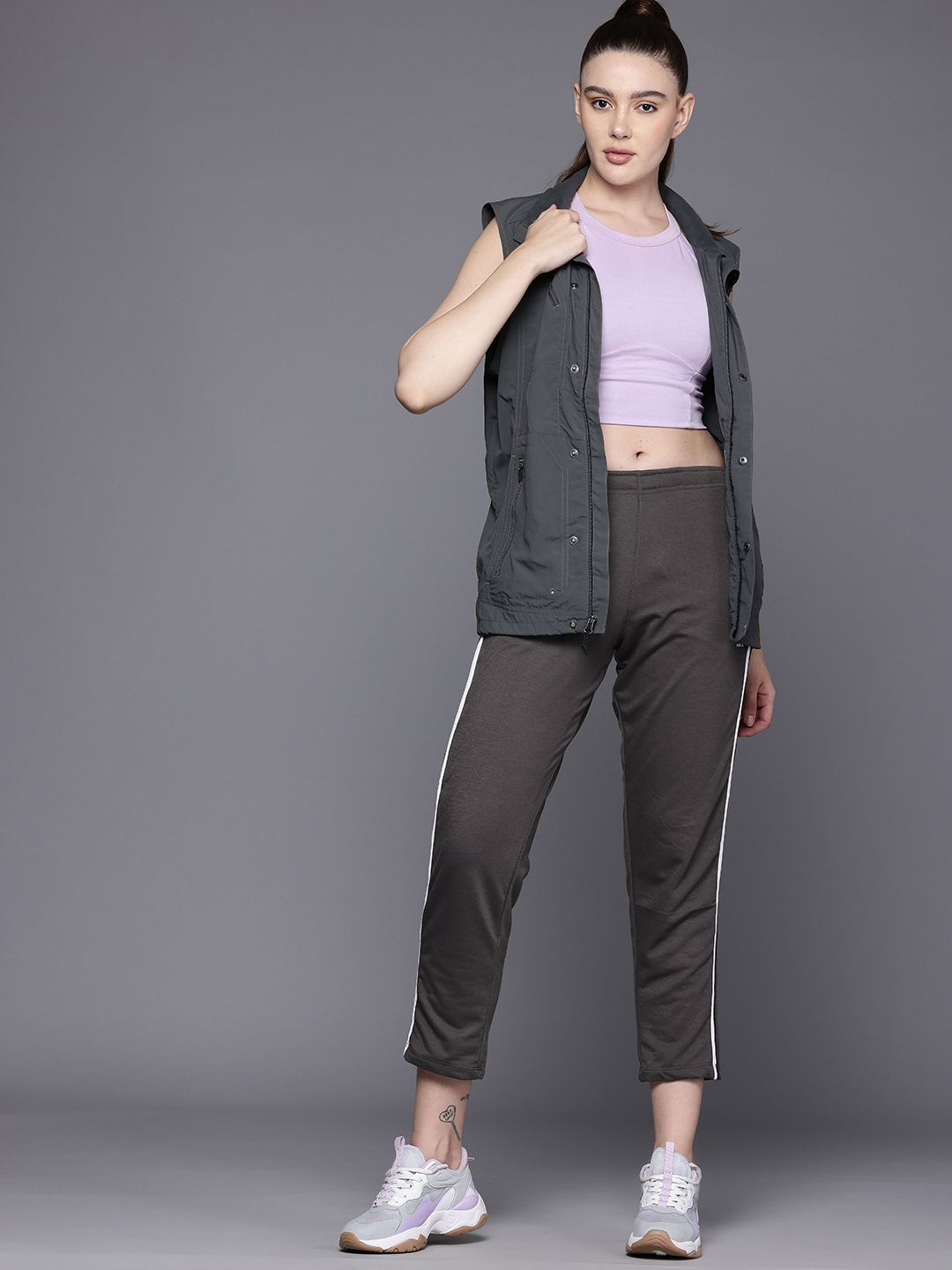 HRX by Hrithik Roshan Women Casual Crop Track Pants
