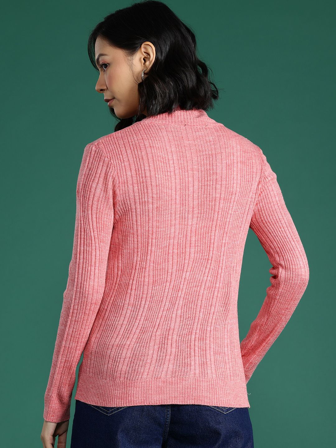 DressBerry Women Ribbed Acrylic Pullover