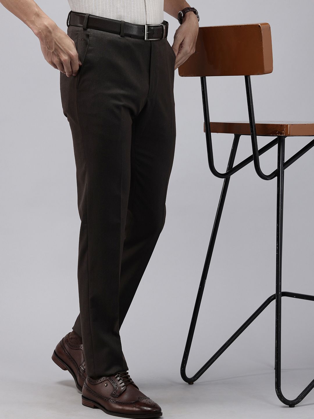 Park Avenue Men Slim Fit Formal Trousers