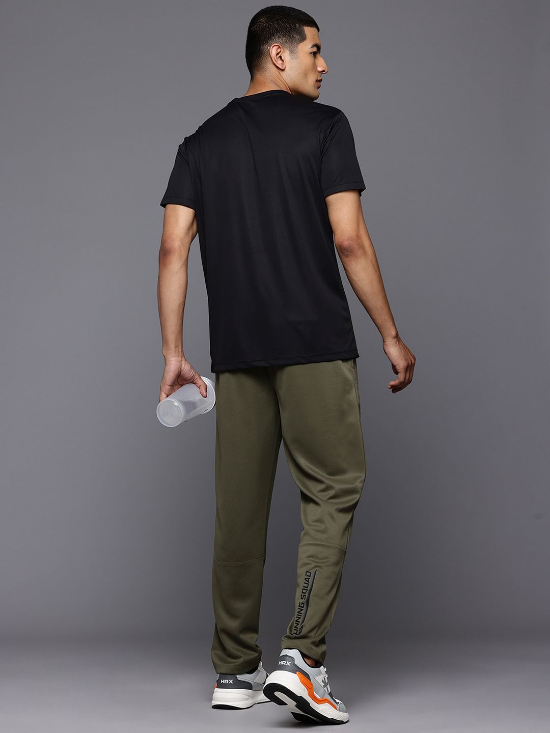 HRX by Hrithik Roshan Men Typography Print Regular Fit Rapid-Dry Running Track Pants