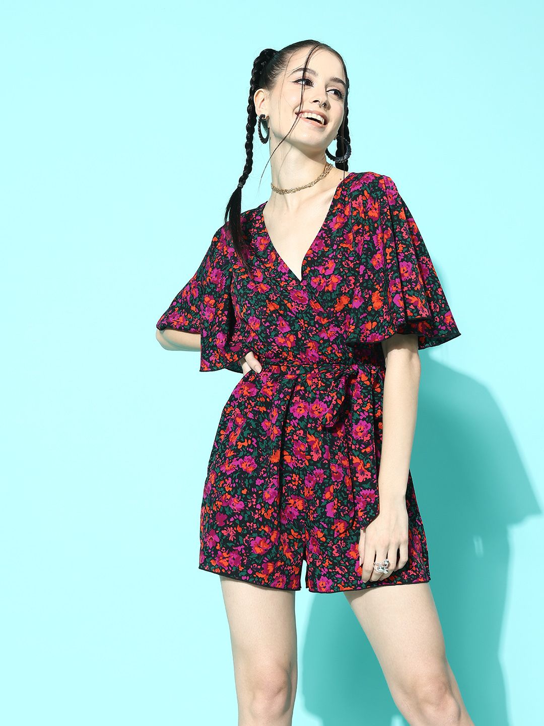 Jumpsuit Berrylush Floral Printed