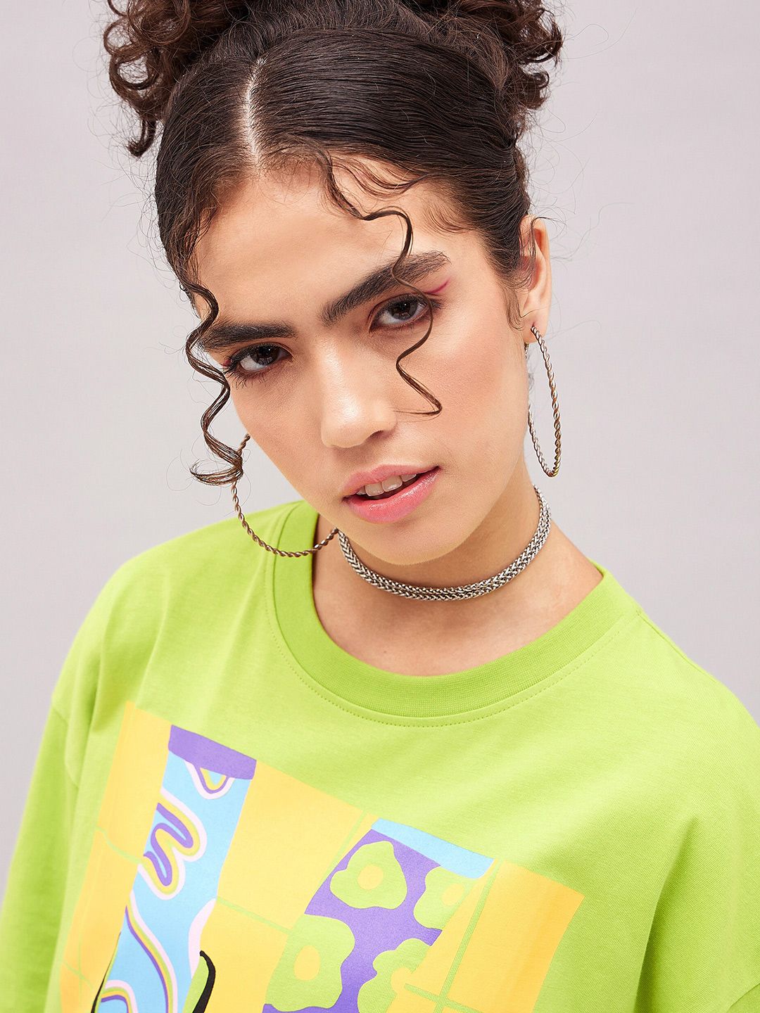 SASSAFRAS Graphic Printed Pure Cotton Oversized T-shirt
