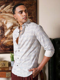 The Indian Garage Co Men Slim Fit Indie Printed Resortwear Shirt