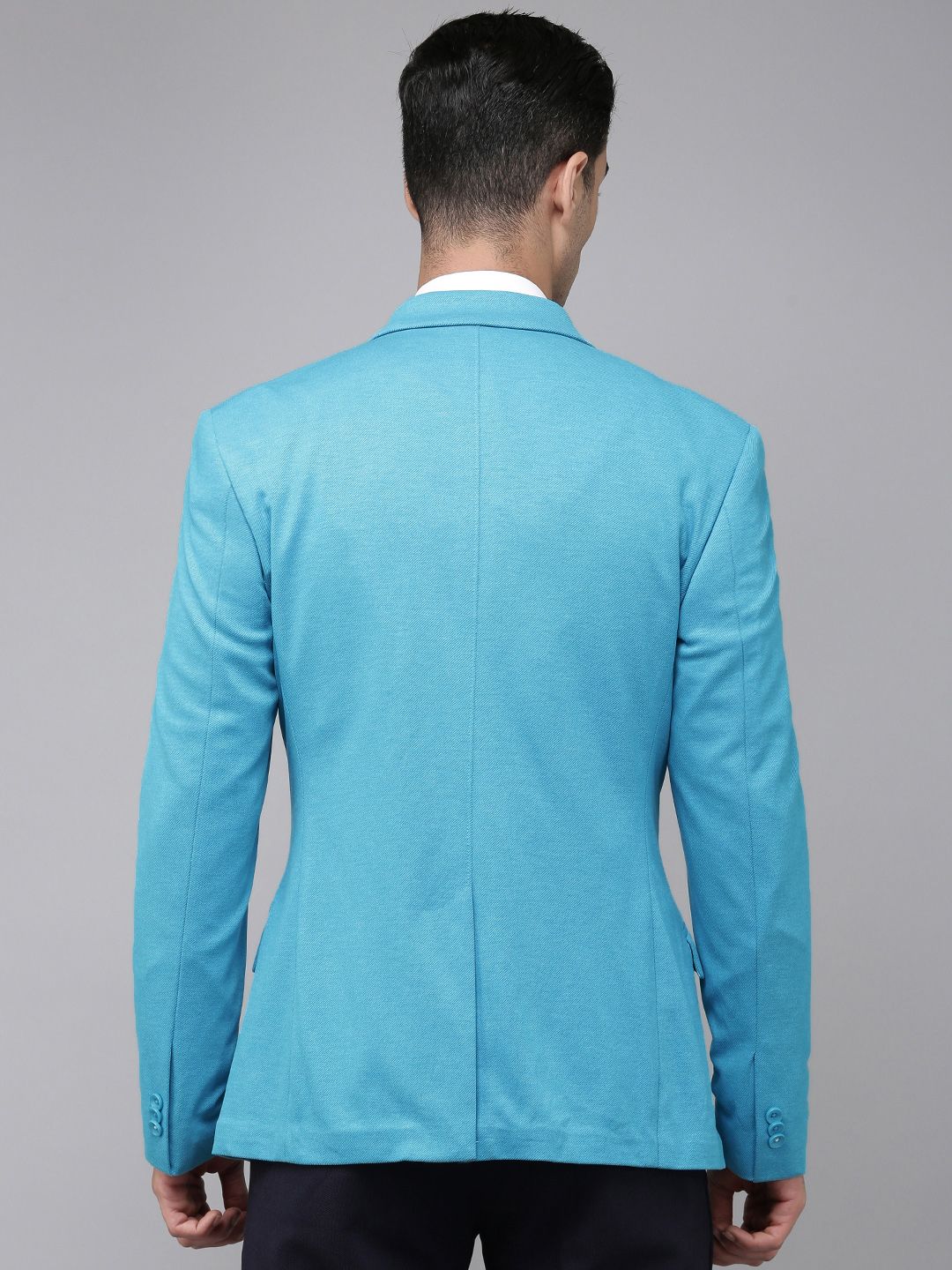 Park Avenue Solid Regular Fit Single-Breasted Formal Blazer