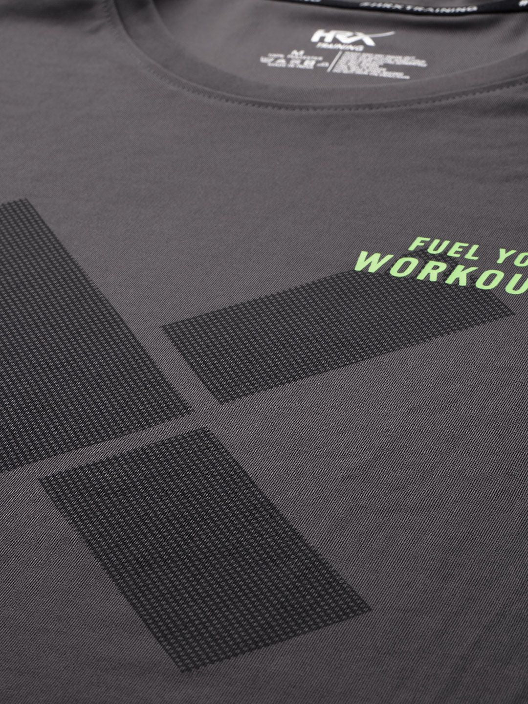 HRX by Hrithik Roshan Brand Logo Printed Rapid-Dry Training T-shirt