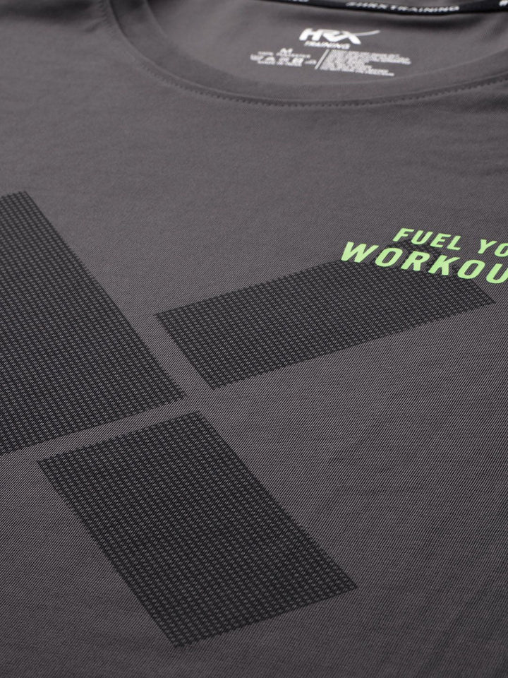 HRX by Hrithik Roshan Brand Logo Printed Rapid-Dry Training T-shirt