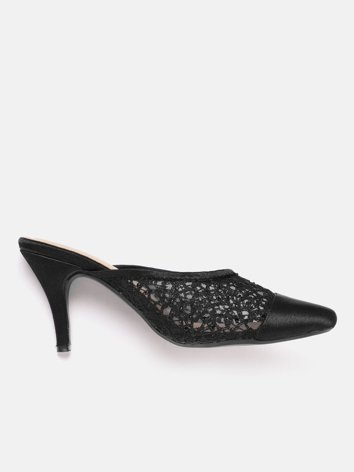 Lino Perros Woven Design Slim Heeled Mules