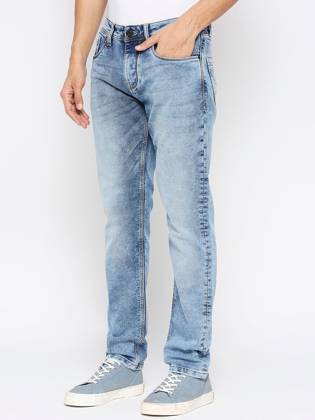 Being Human Men Slim Fit Heavy Fade Jeans