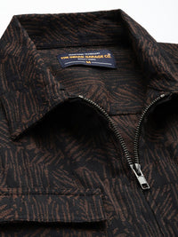 The Indian Garage Co Textured Drop-Shoulder Sleeves Relaxed Fit Casual Shirt