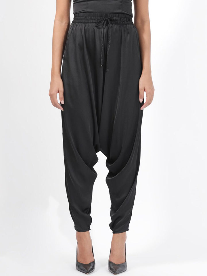 RAREISM Women Slim Fit High-Rise Pleated Jodhpuri Trousers