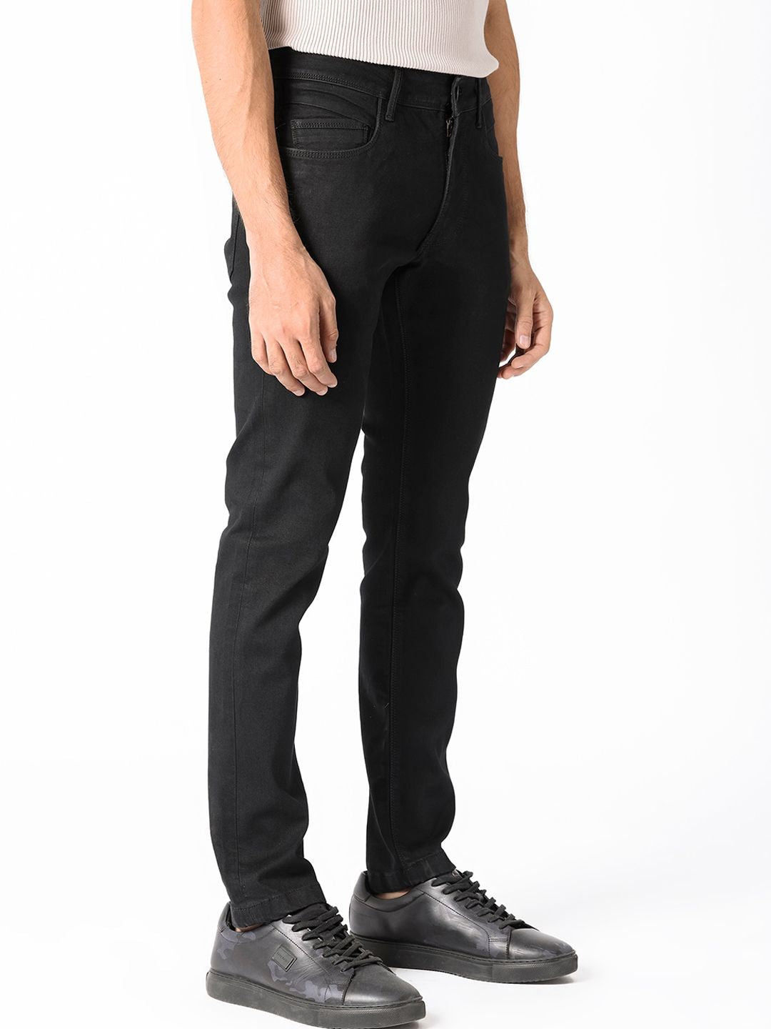 RARE RABBIT Men Hawkins Slim Fit Stretchable Cotton Jeans