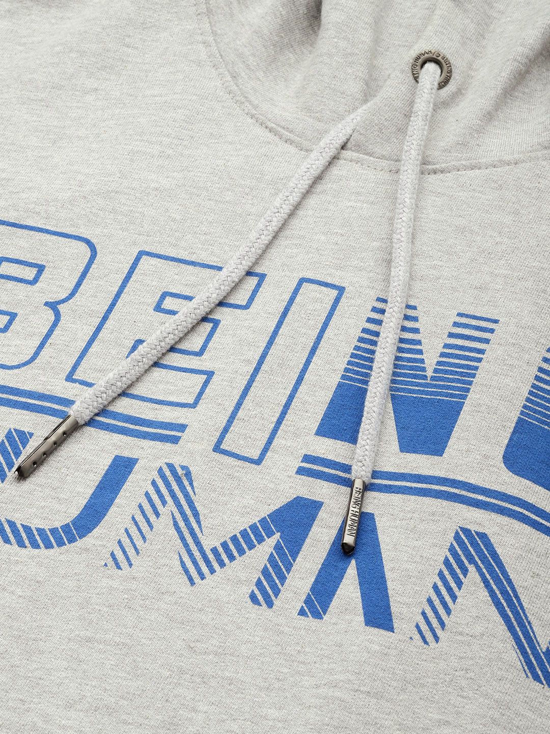 Being Human Brand Logo Printed Hooded Sweatshirt