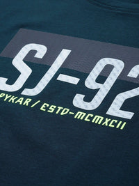 SPYKAR Graphic & Striped Printed Slim Fit T-shirt