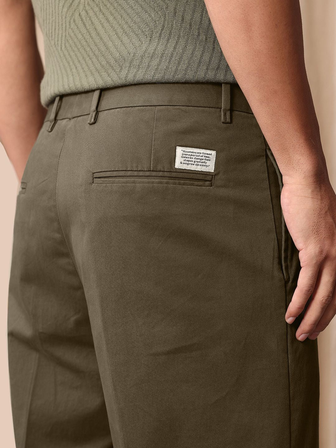 Mr Bowerbird Men Oversized Fit Pleated Trousers