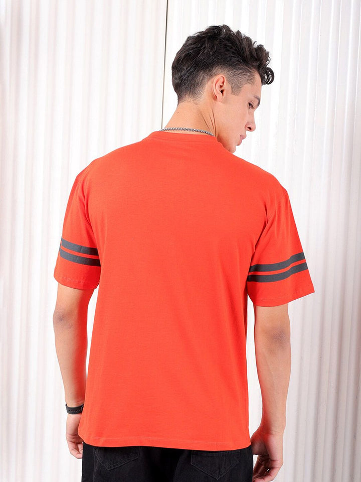 The Indian Garage Co Typography Printed Pure Cotton Boxy T-shirt