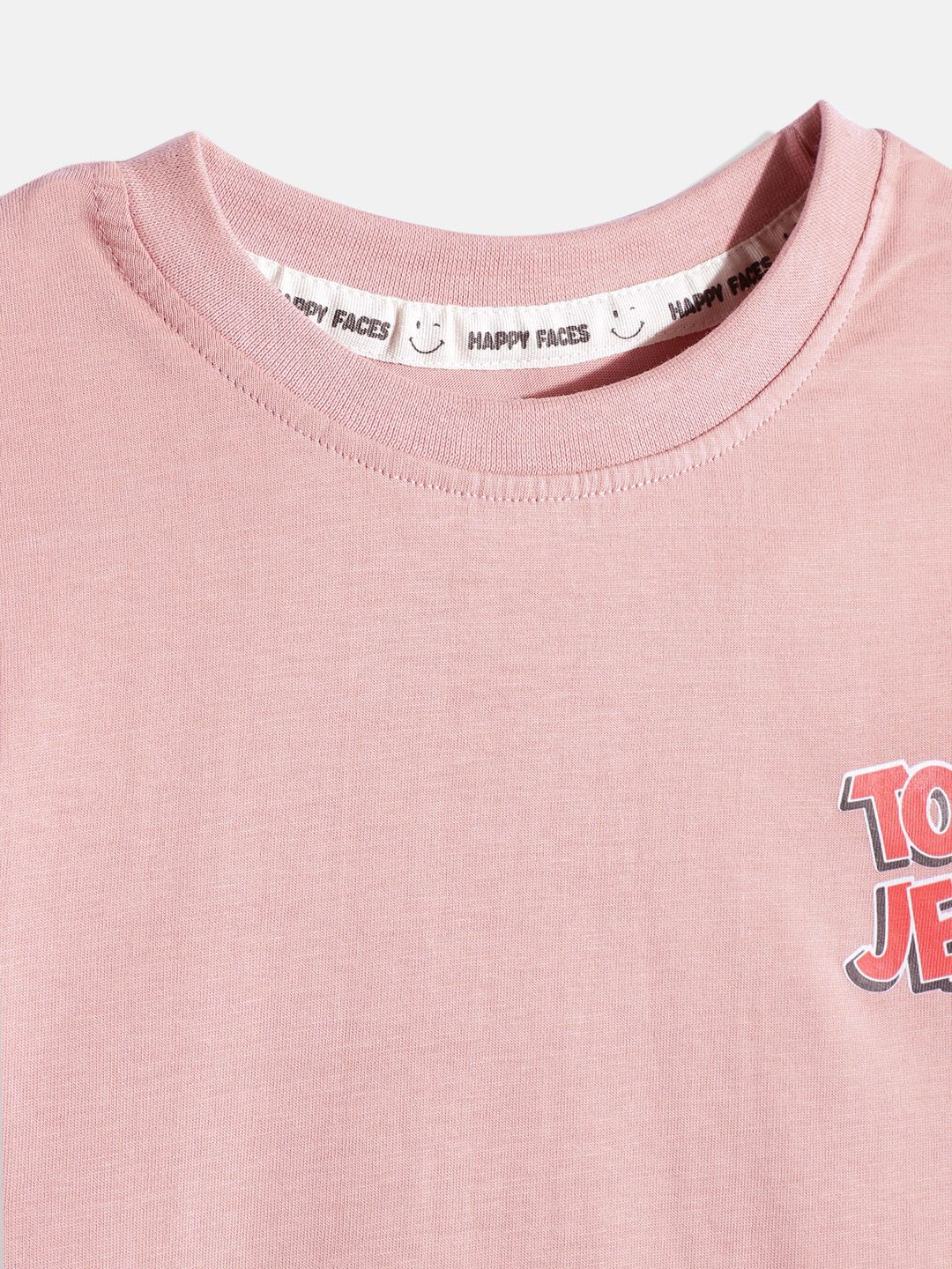 Happy Faces Boys Tom & Jerry Back Printed Pure Cotton T-shirt