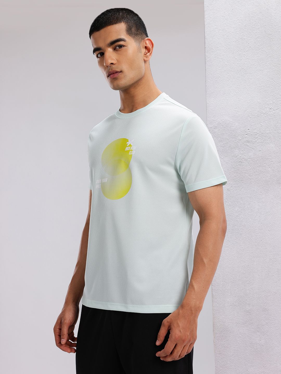 HRX by Hrithik Roshan Graphic Printed Perforated Rapid-Dry Running T-shirt