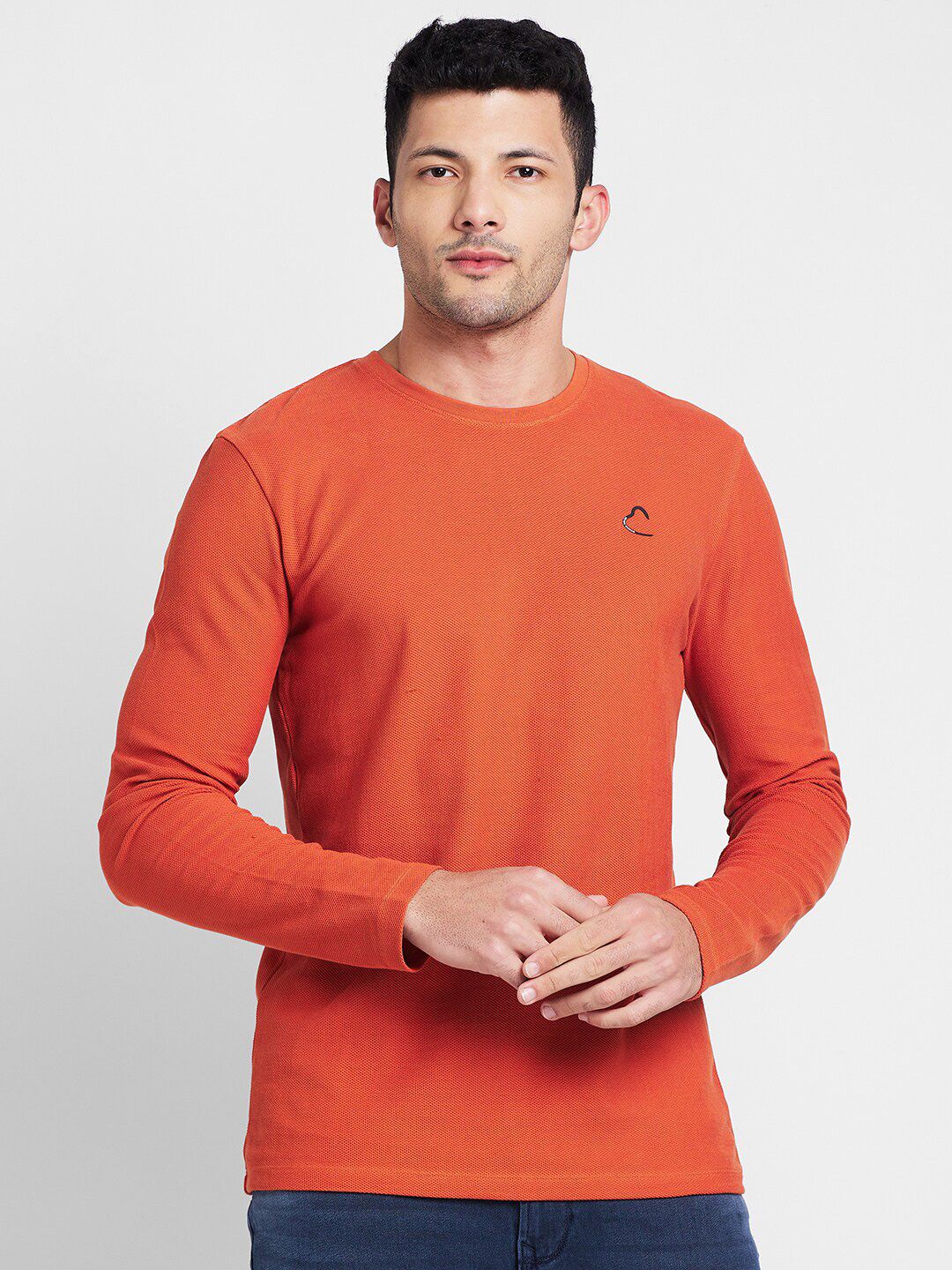 Being Human Self Design Round Neck Casual T-shirt