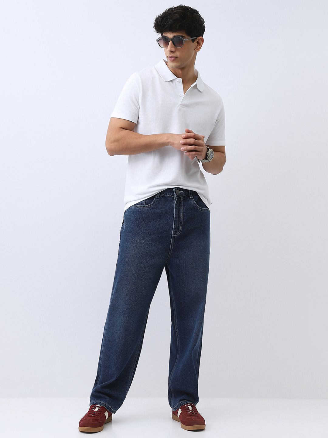 Urbano Fashion Men Solid Regular Fit Half Sleeve Cotton Polo T-Shirt