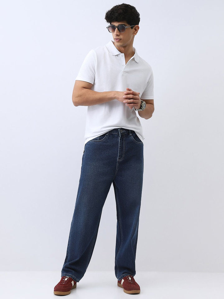 Urbano Fashion Men Solid Regular Fit Half Sleeve Cotton Polo T-Shirt