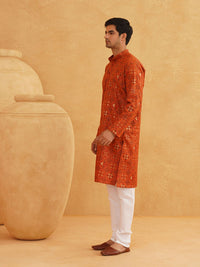 SOJANYA Motif Etnik Bercetak Kurta Lurus Dengan Piyama