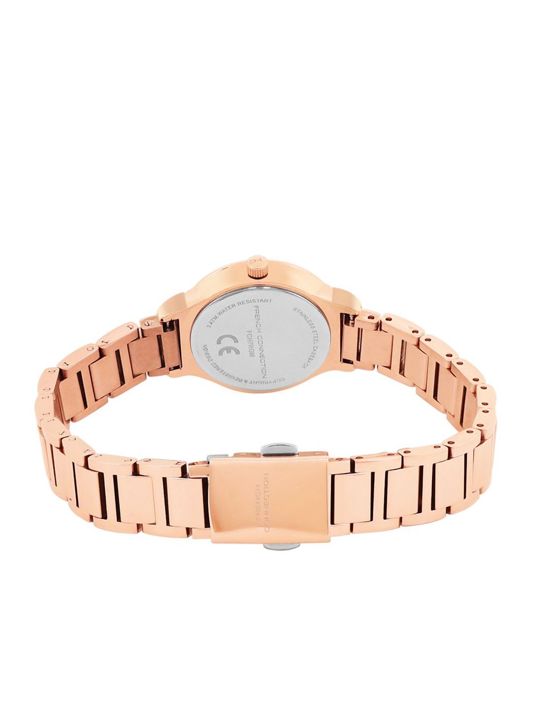 French Connection Women Dial & Stainless Steel Bracelet Style Straps Watch FCH7RGM