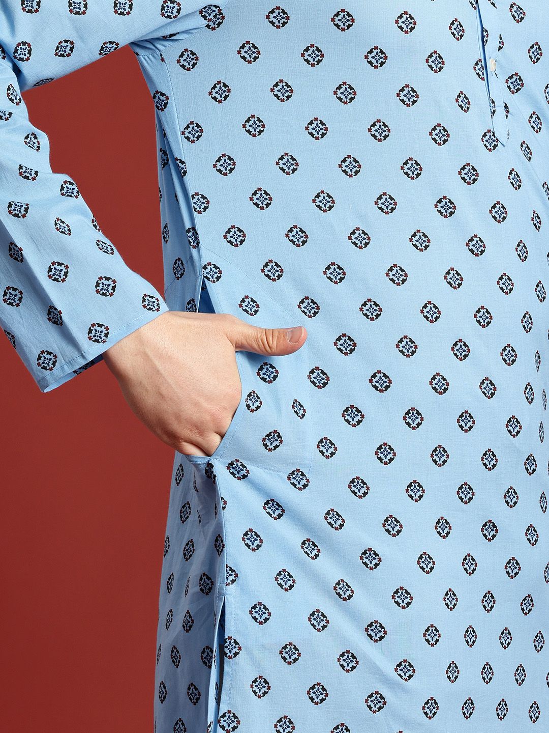 Anouk Ethnic Motifs Printed Pure Cotton Kurta