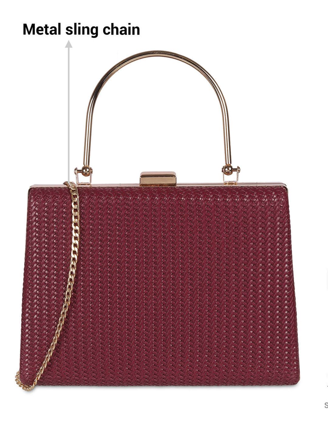 Metro Textured Box Clutch