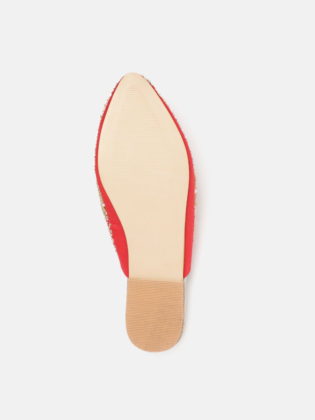 House of Pataudi Women Ethnic Embellished Mules