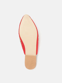 House of Pataudi Women Ethnic Embellished Mules