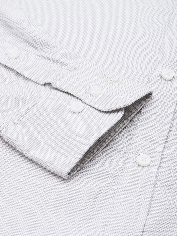 Park Avenue Slim Fit Micro Checked Pure Cotton Formal Shirt