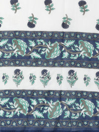 Libas Women Blue Printed Kurta with Palazzos & Dupatta