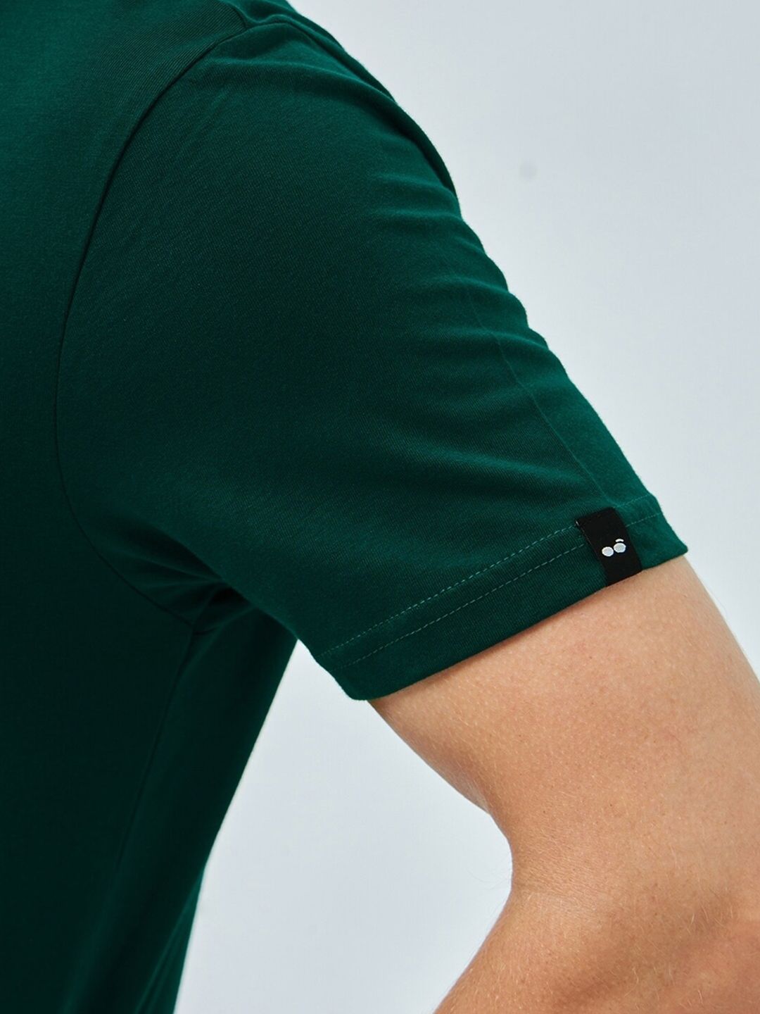 Bewakoof Green Regular Fit Pure Cotton T-shirt