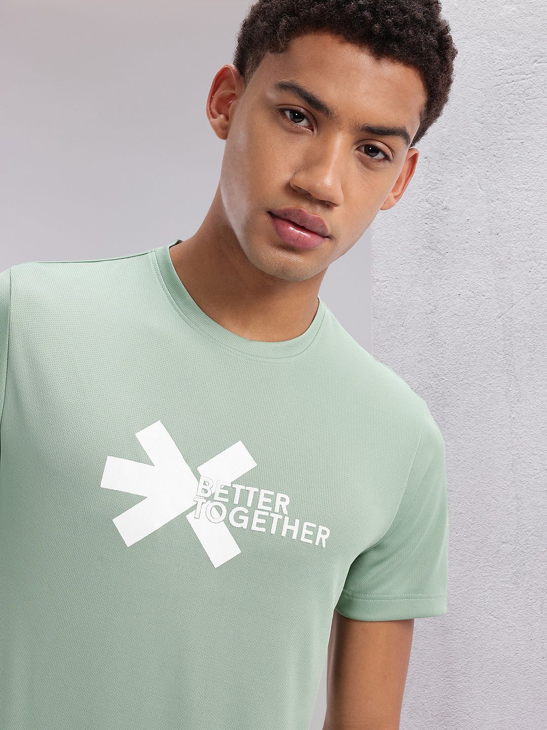 HRX by Hrithik Roshan Couple Collection Brand Logo Printed Rapid-Dry Running T-shirt