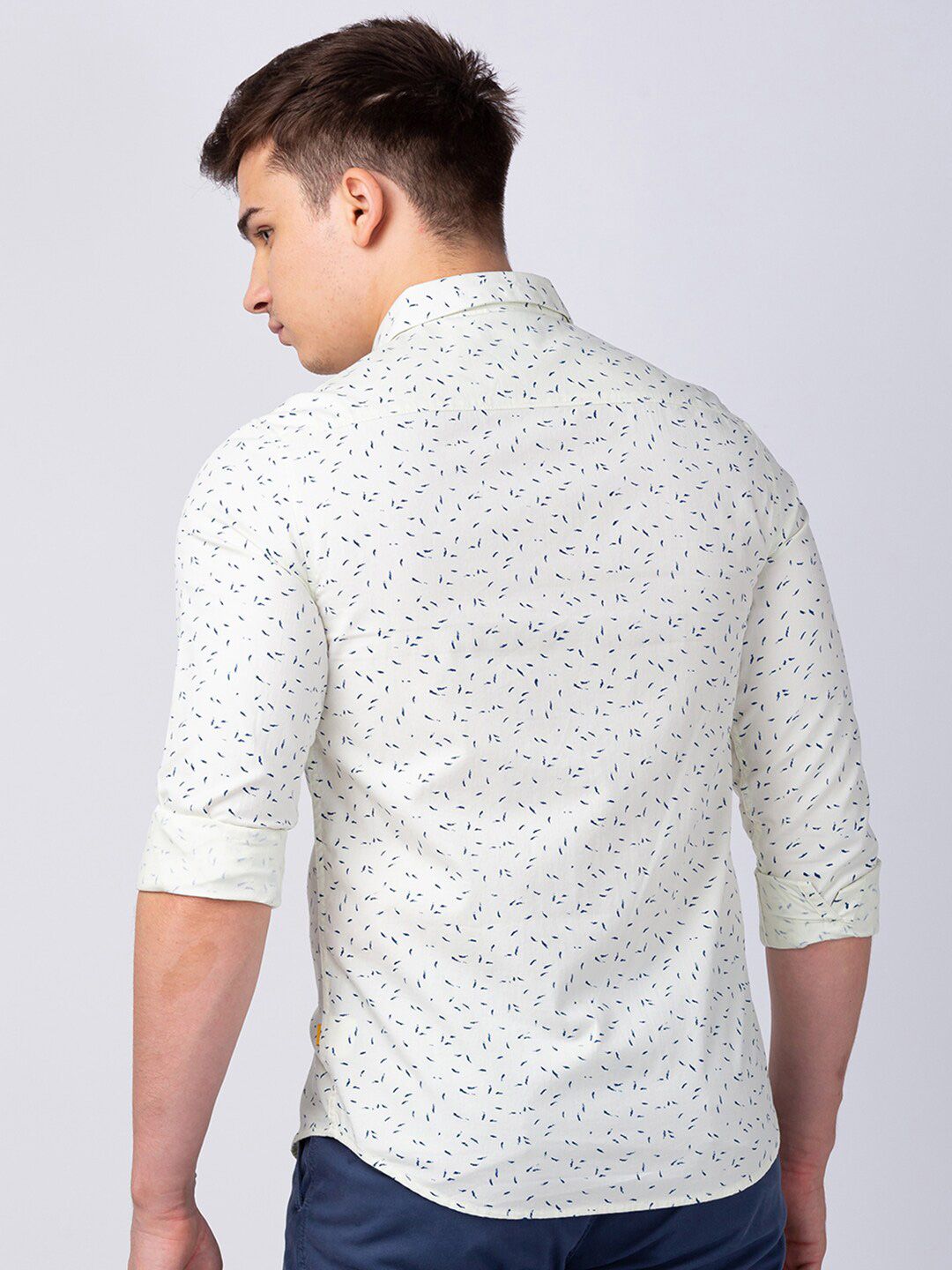 SPYKAR Men Classic Slim Fit Printed Casual Cotton Shirt