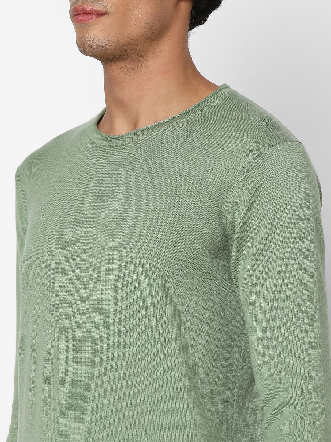 SPYKAR Round Neck Cotton Pullover