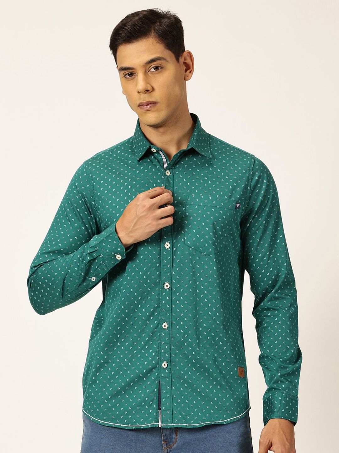 Thomas Scott Premium Opaque Printed Cotton Casual Shirt