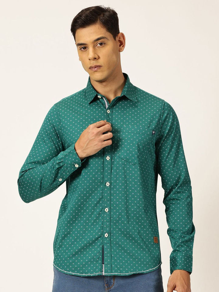 Thomas Scott Premium Opaque Printed Cotton Casual Shirt