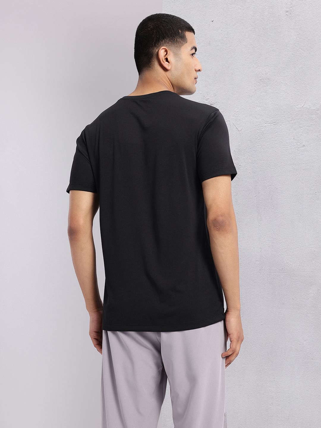 HRX by Hrithik Roshan Brand Logo Print Training T-shirt