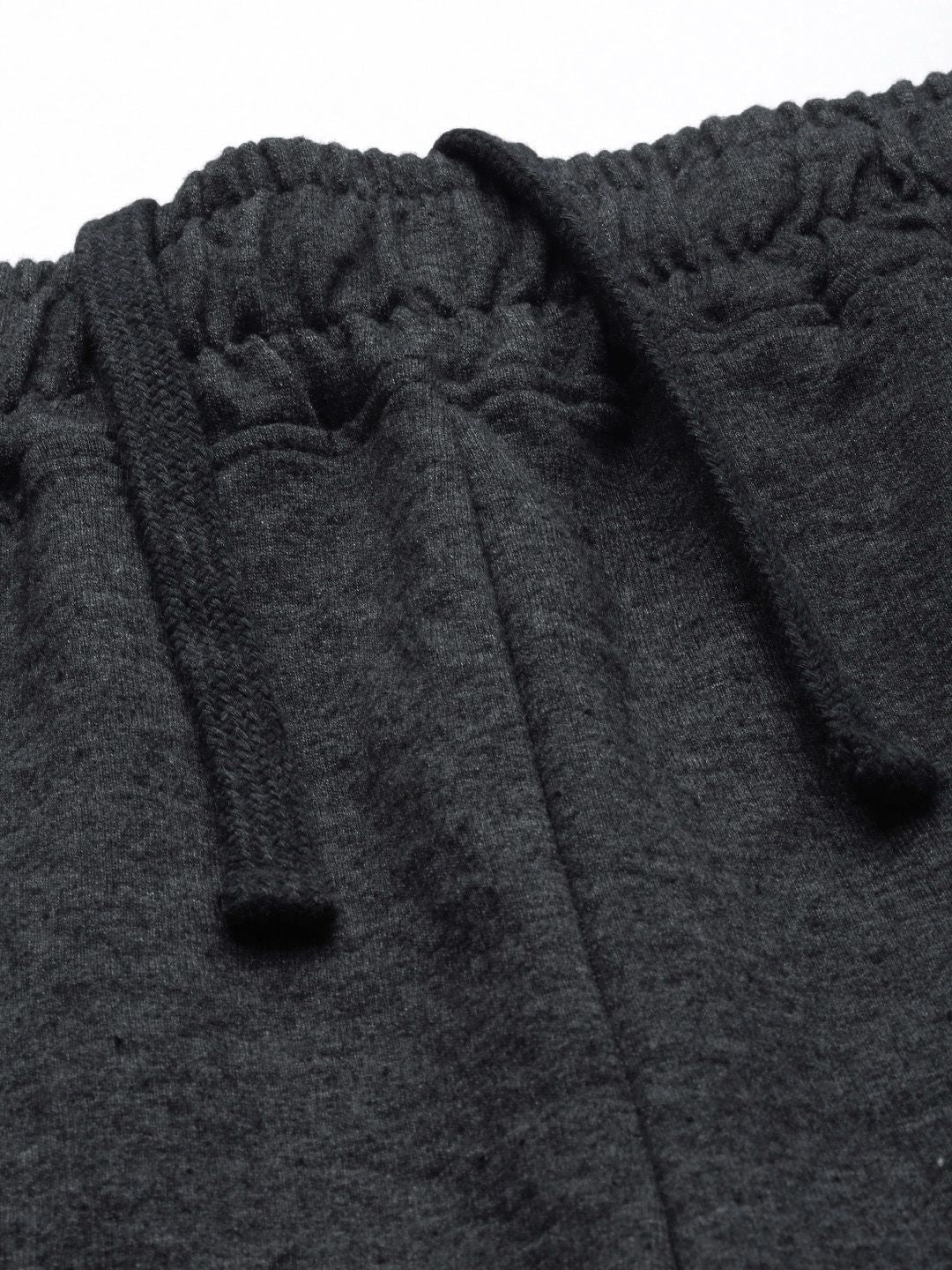 HRX by Hrithik Roshan Men Charcoal Black Solid Joggers
